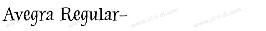 Avegra Regular字体转换